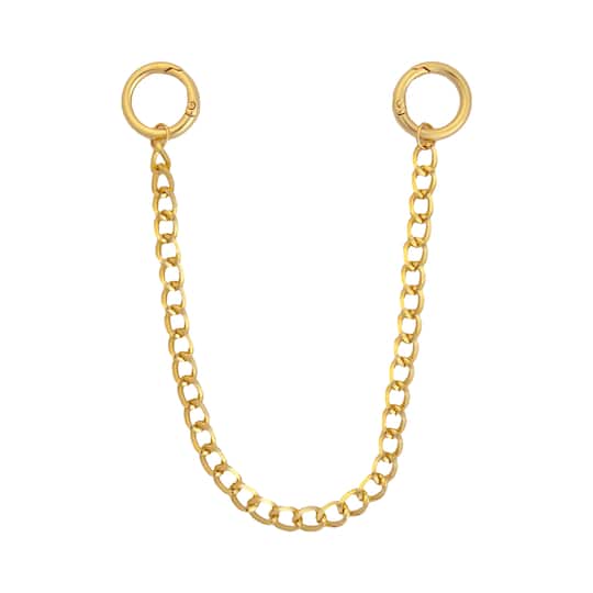 Blue Moon Studio™ 10.25" Gold Bag Chain with Circle Clasps